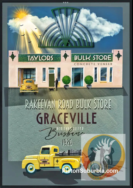 Graceville: Heritage Listed - 11 Rakeevan Rd Art Print - A3 / Multicolor - Art Print