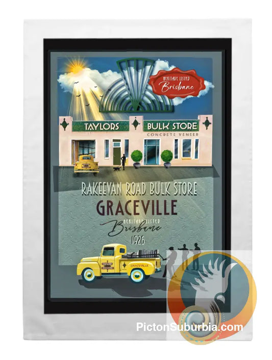 Graceville Heritage Listed: 11 Rakeevan - Tea Towel - Tea Towel