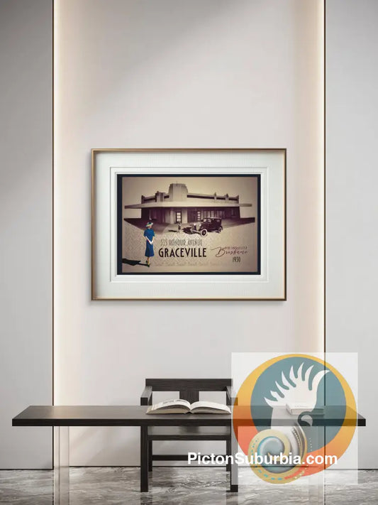 Graceville: Heritage Listed - 335 Honour Ave Art Print - Physical good