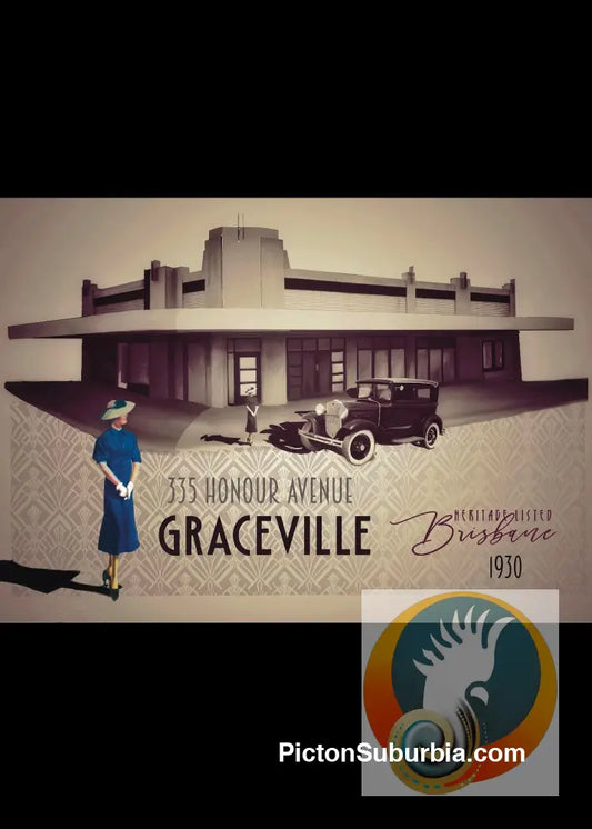 Graceville: Heritage Listed - 335 Honour Ave Art Print - Physical good