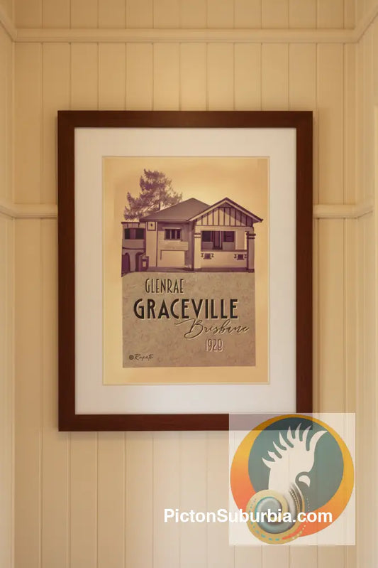 Graceville: Heritage Listed - Glenrae. Art Print - Art Print