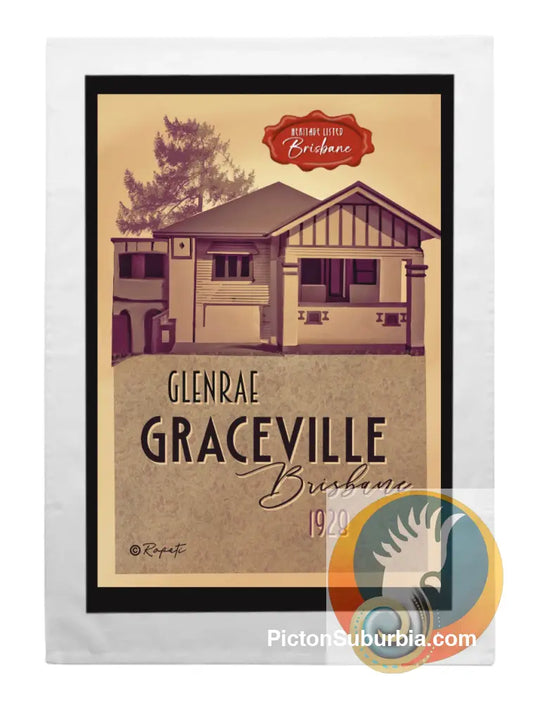 Graceville Heritage Listed: Glenrae - Tea Towel - Tea Towel