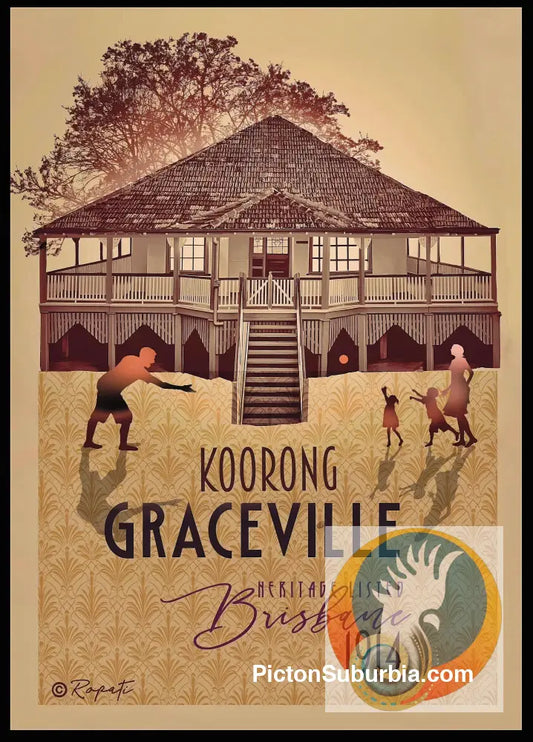 Graceville: Heritage Listed - Koorong. Art Print - A3 - Art Print