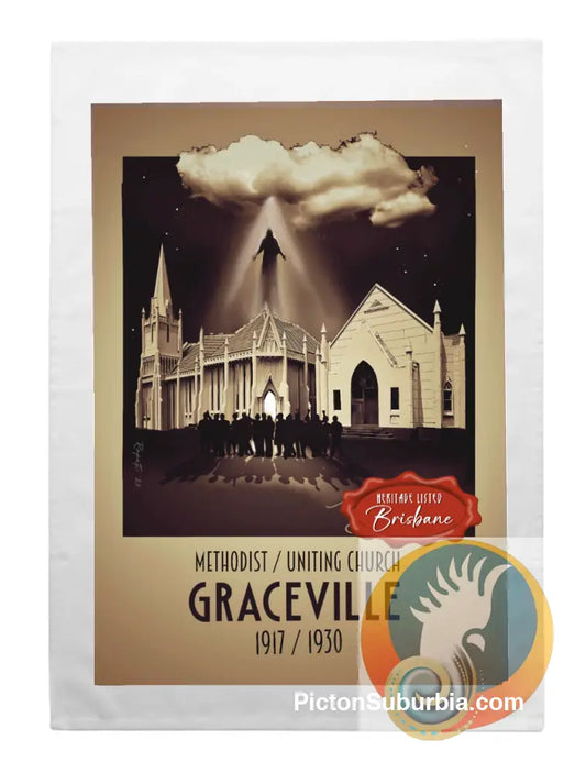 Graceville Heritage Listed: Methodist and Uniting Church- Tea Towel - Tea Towel