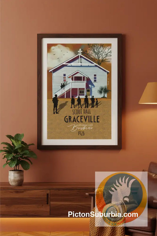 Graceville: Heritage Listed - Scout Hall. Art Print - Art Print