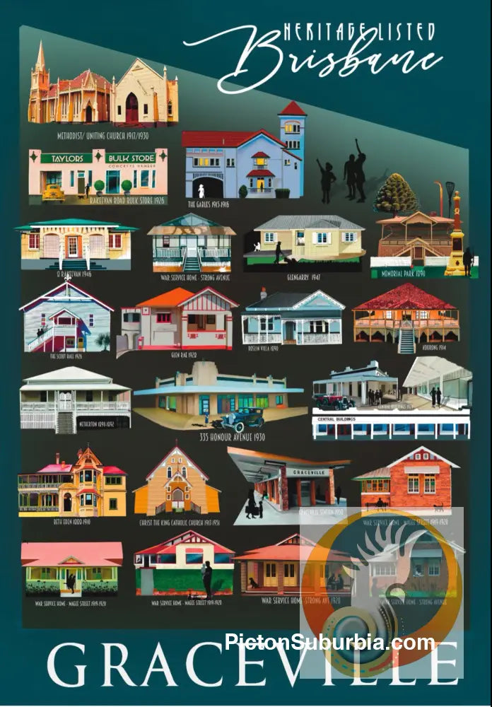 Graceville: Heritage Art Print - A4 - Physical good