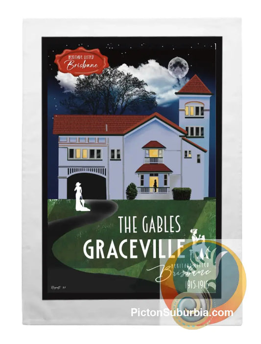 Graceville Heritage Listed: The Gables - Tea Towel - Tea Towel