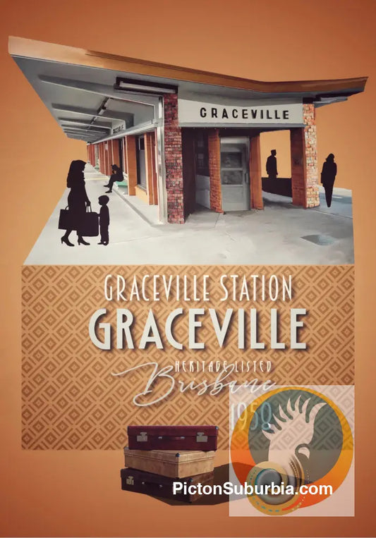 Graceville: Heritage Listed - Graceville Train Station Art Print - A3 - Art Print