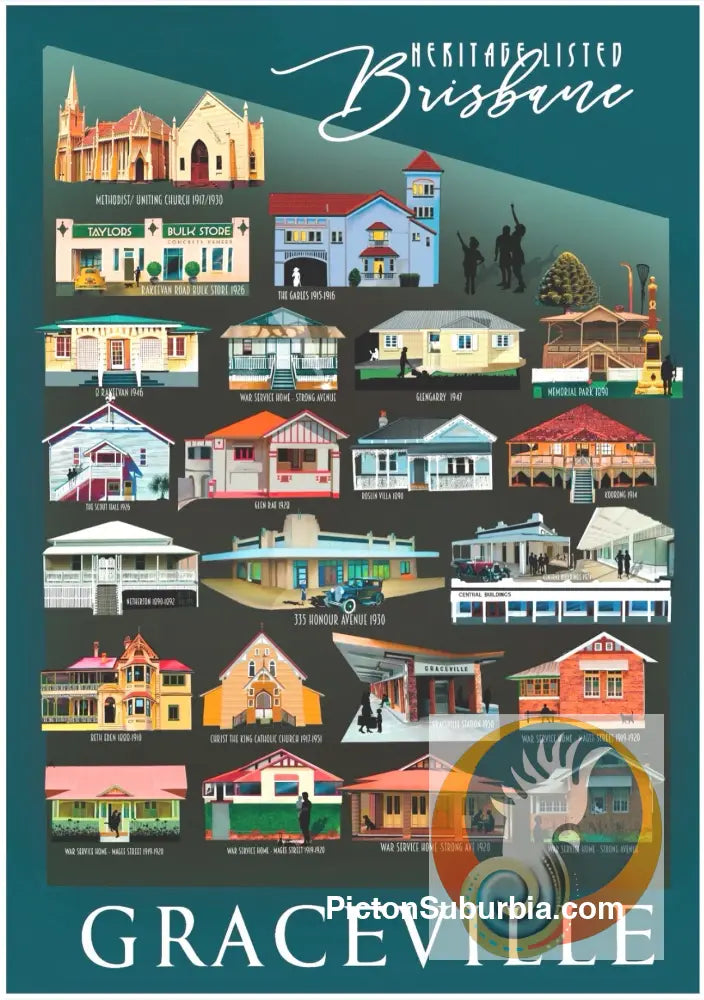 Graceville: Postcard Pack / Set of 5 / A6 or A5 / Physical good