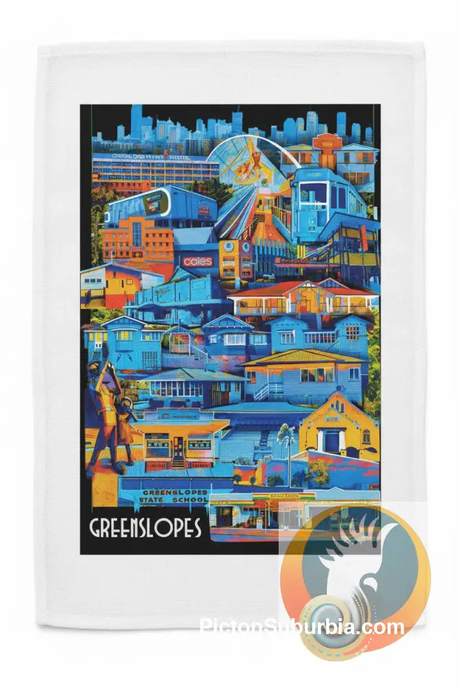 Greenslopes Suburb: Tea Towel - Tea Towel
