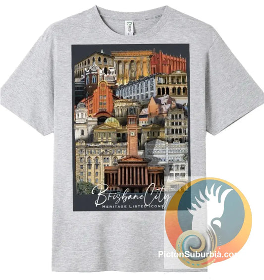Heritage-Listed CBD 2 Collage: Brisbane -Tee - T-shirt