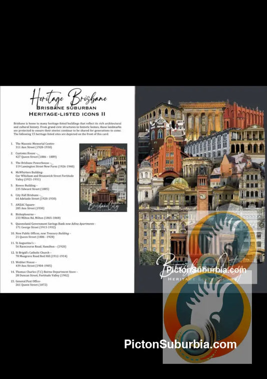Heritage Listed Sites of the CBD 1: Brisbane: Greeting Card - greeting Card