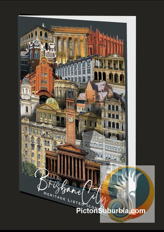 Heritage Listed Sites of the CBD 1: Brisbane: Greeting Card - greeting Card