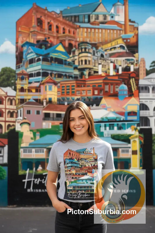 Heritage-Listed Suburban Collage 1: Brisbane -Tee - T-shirt