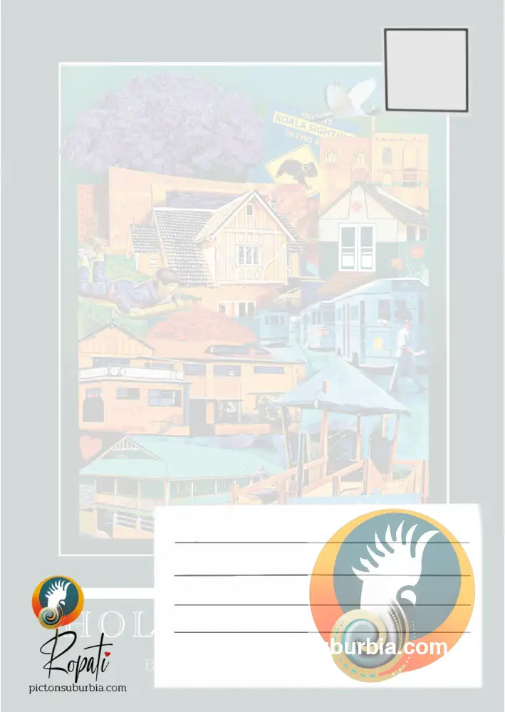 Holland Park Suburb Postcard / Set of 5/ A6 or A5 / Postcard
