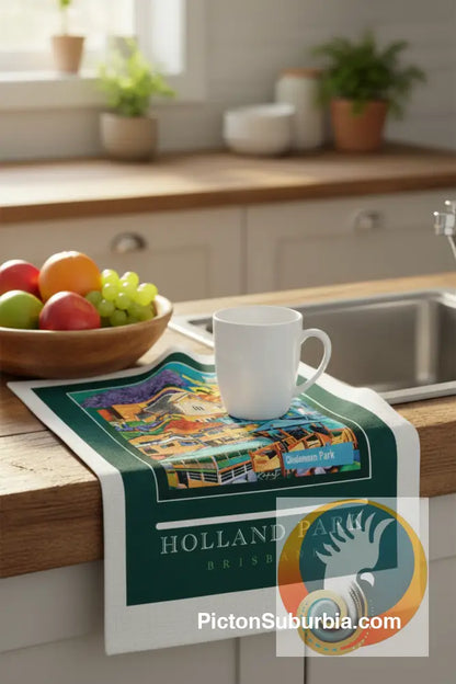 Greenslopes Suburb: Tea Towel - Tea Towel
