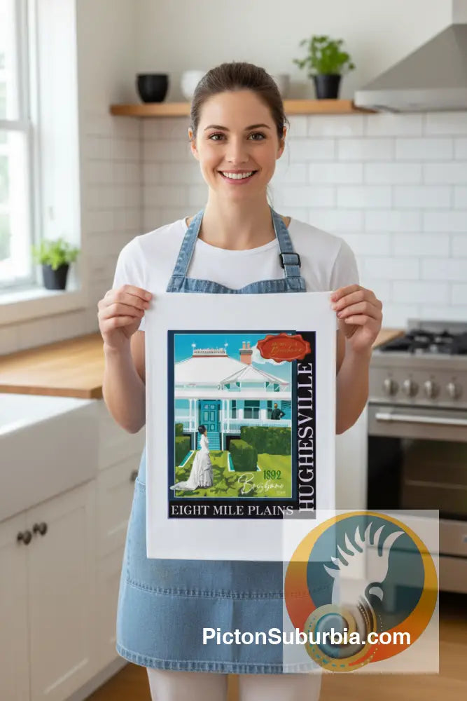 Hughesville: Eight Mile Plains - Tea Towel - Physical good