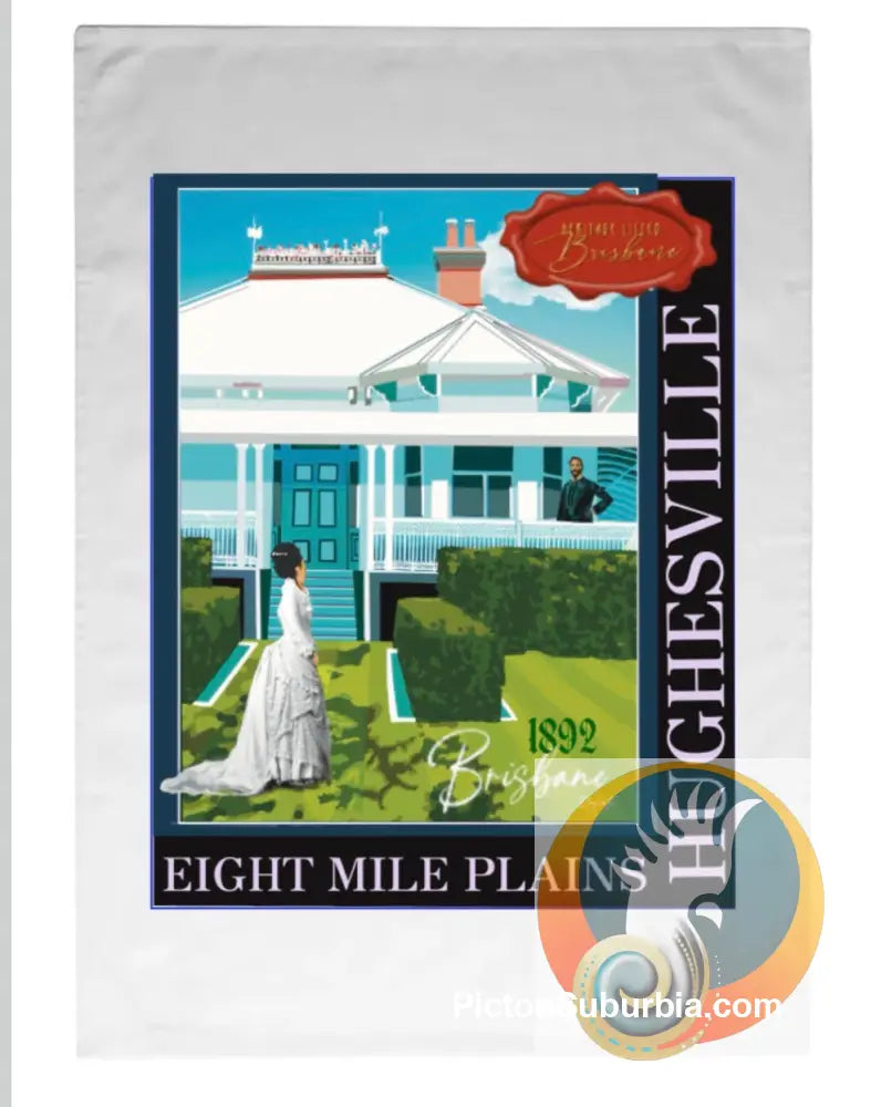 Hughesville: Eight Mile Plains - Tea Towel - Physical good