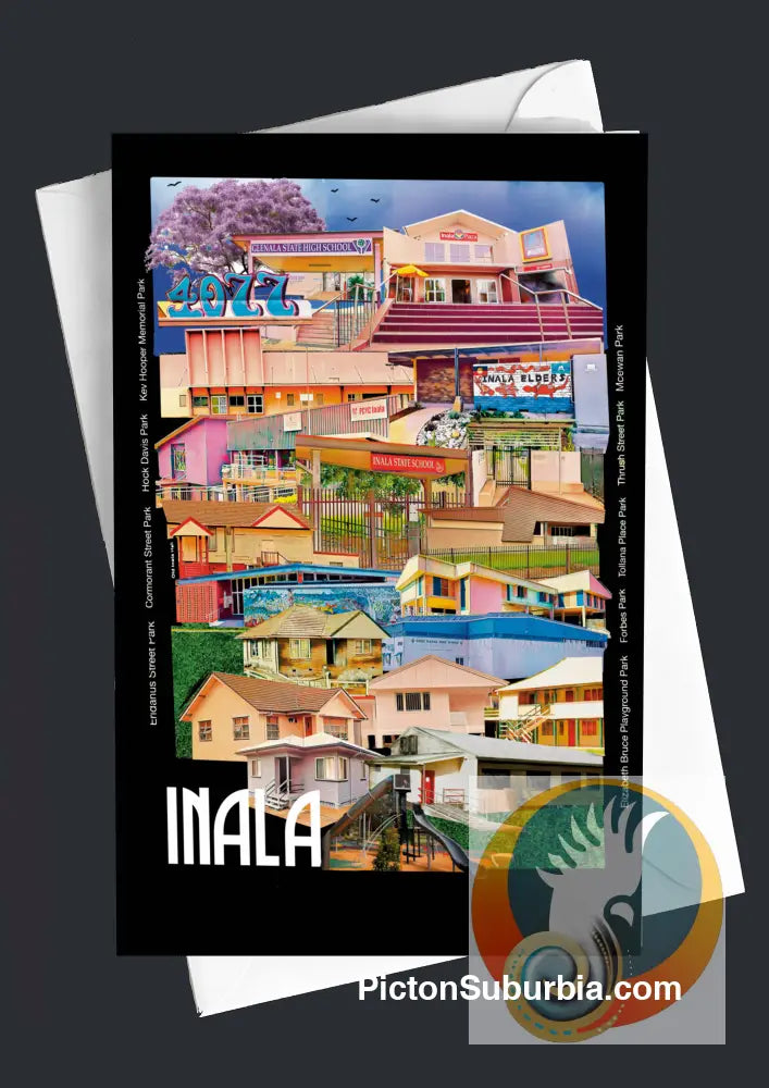 Inala Suburb - Greeting card Pack / Set of 5 - greeting Card