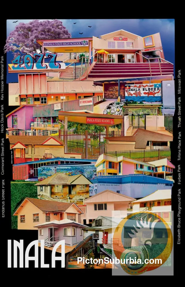 Inala Suburb - Greeting card Pack / Set of 5 - greeting Card