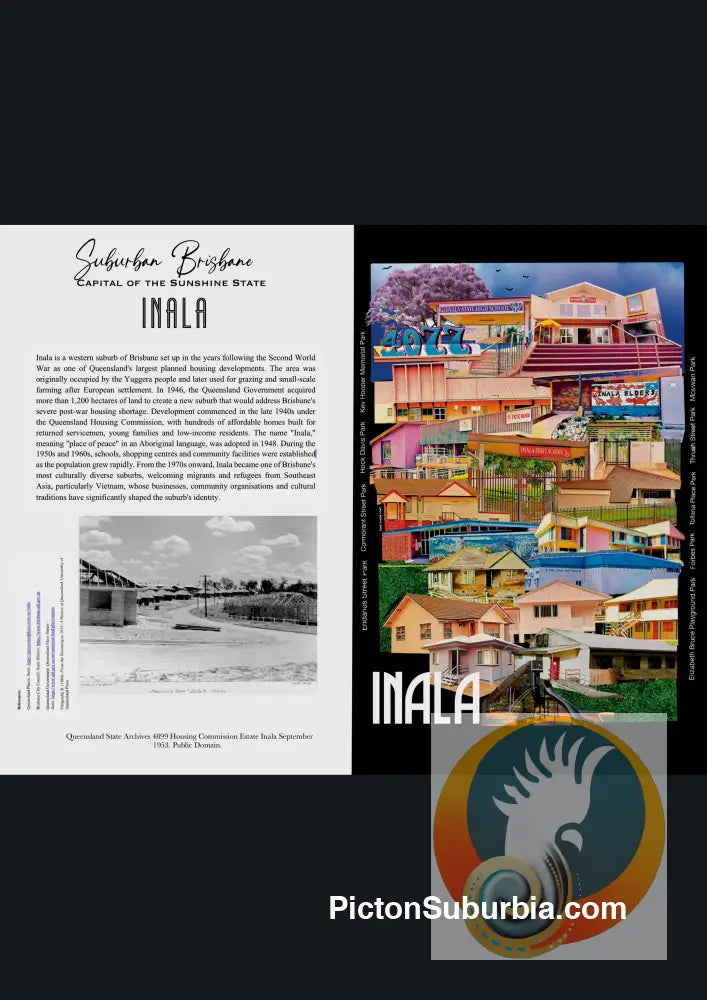 Inala Suburb - Greeting card Pack / Set of 5 - greeting Card