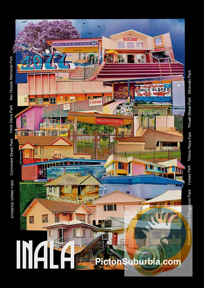 Inala Suburb Postcard / Set of 5/ A6 or A5 / A6 Standard - Postcard