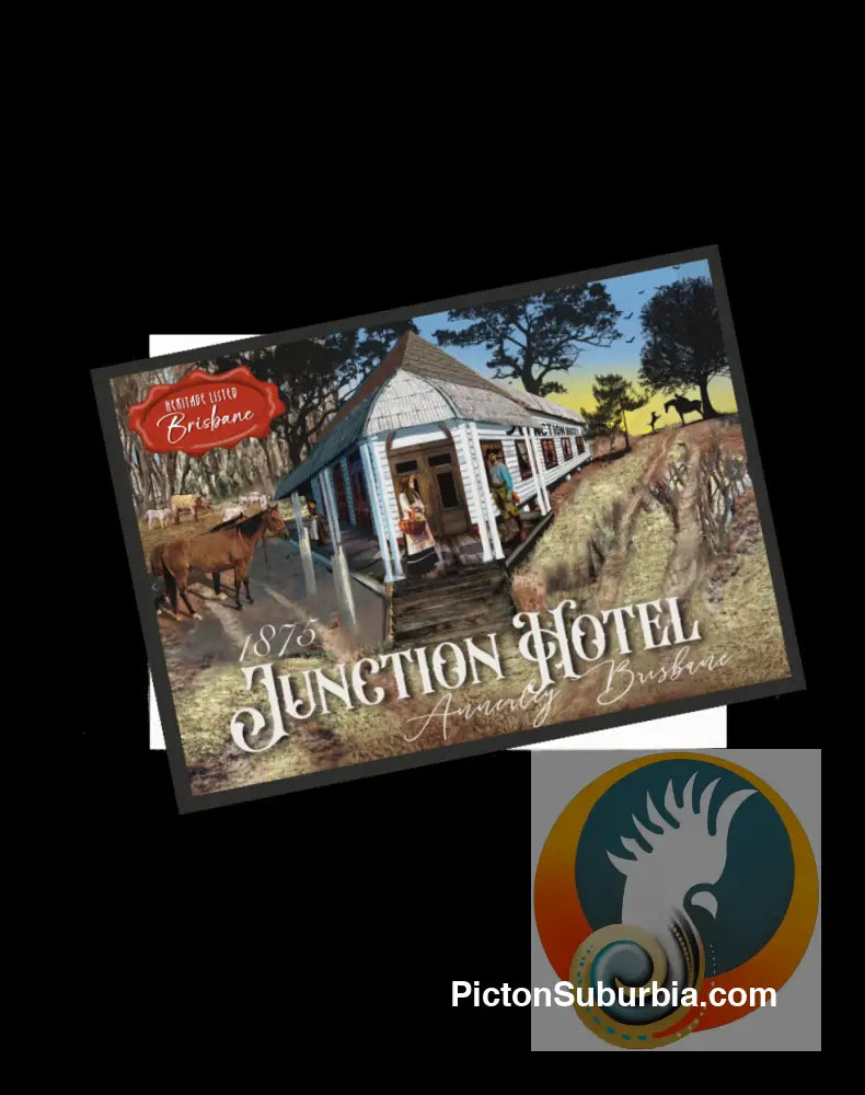 Junction Hotel: Annerley - Postcard (A6 Standard or A5 Larger Card / Set of 5) - Physical good
