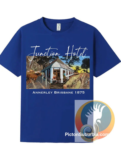 Annerley: Junction Hotel Tee - Royal / S - T-shirt