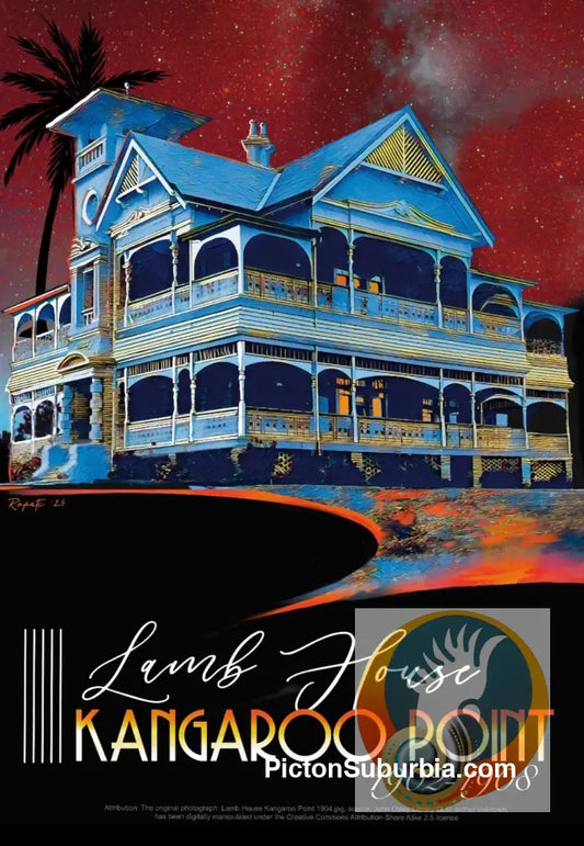 Kangaroo Point: Lamb House (1902-1909) Art print - Art Print