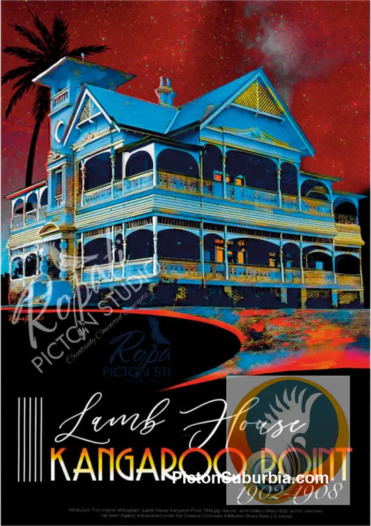 Kangaroo Point: Lamb House Postcard: (A6 Standard or A5 Larger Card / Set of 5) - A6 Standard - Physical good
