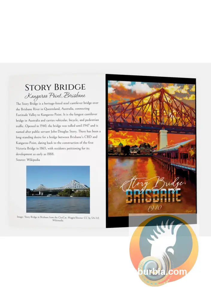 Kangaroo Point: Story Bridge Greeting Card Pack / Set of 5 - Physical good