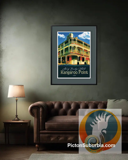 Kangaroo Point: Story Bridge Hotel “Brisbane Icon” Art print - Physical good