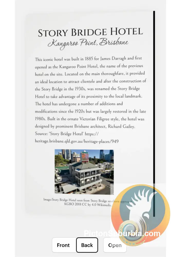 Kangaroo Point: Story Bridge Hotel Greeting Card Pack / Set of 5 - Physical good