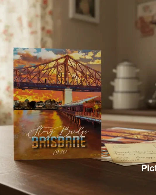 Kangaroo Point: Story Bridge Postcard Pack/ Set of 5 / A6 or A5 - Physical good