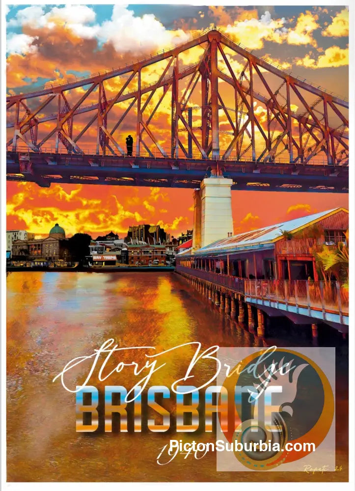 Kangaroo Point: Story Bridge Postcard Pack/ Set of 5 / A6 or A5 - Physical good