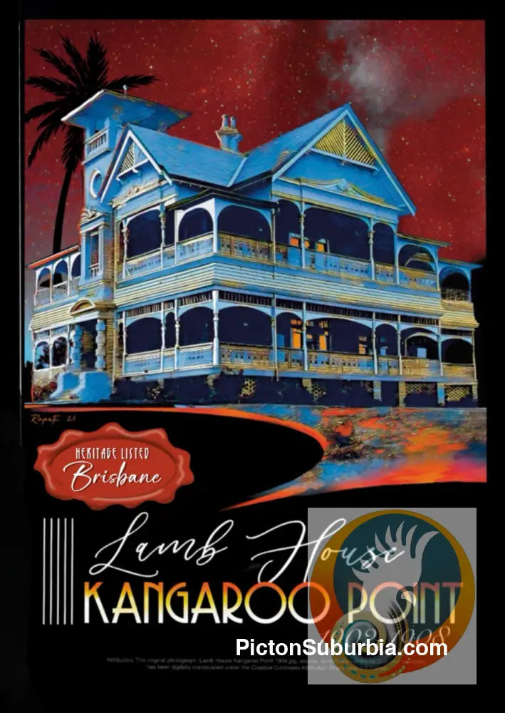 Lamb House: Kangaroo Point - Postcard: (A6 Standard or A5 Larger Card / Set of 5) - Physical good