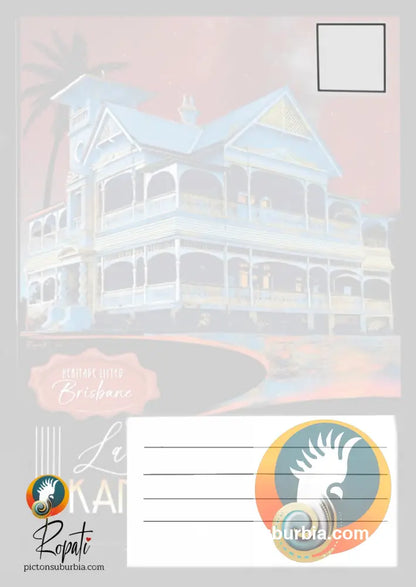 Lamb House: Kangaroo Point - Postcard: (A6 Standard or A5 Larger Card / Set of 5) - Physical good