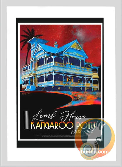 Lamb House: Kangaroo Point -Tea Towel - Tea Towel