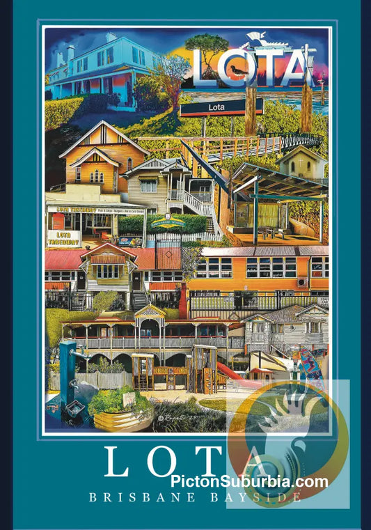 Lota: Suburban Art print - Physical good
