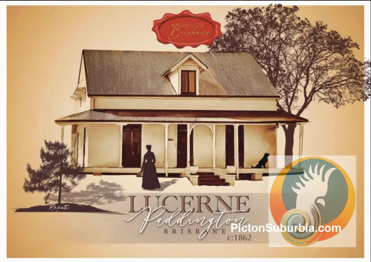 Paddington Heritage Listed: Lucerne c1862 - Sepia Art Print - A3 - Art Print