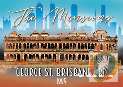 Brisbane CBD: The Mansions 1889 Art print - Physical good