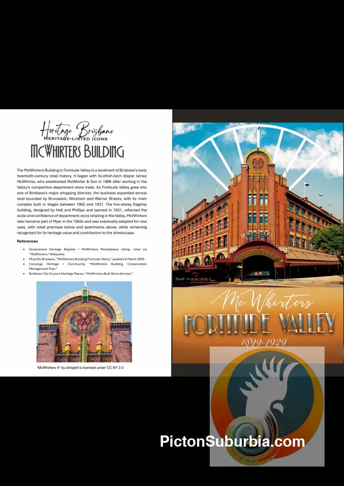 McWhirters: Fortitude Valley - Greeting Card Pack/ Set of 5 - greeting Card