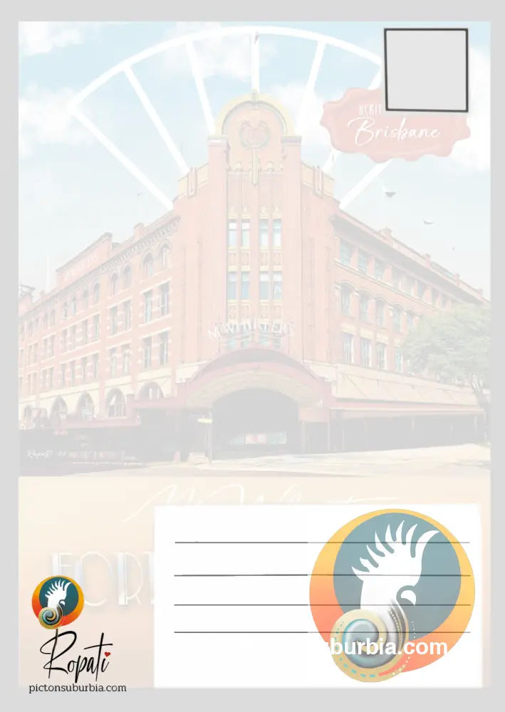McWhirters: Fortitude Valley - Postcard: (A6 Standard or A5 Larger Card / Set of 5) - Physical good