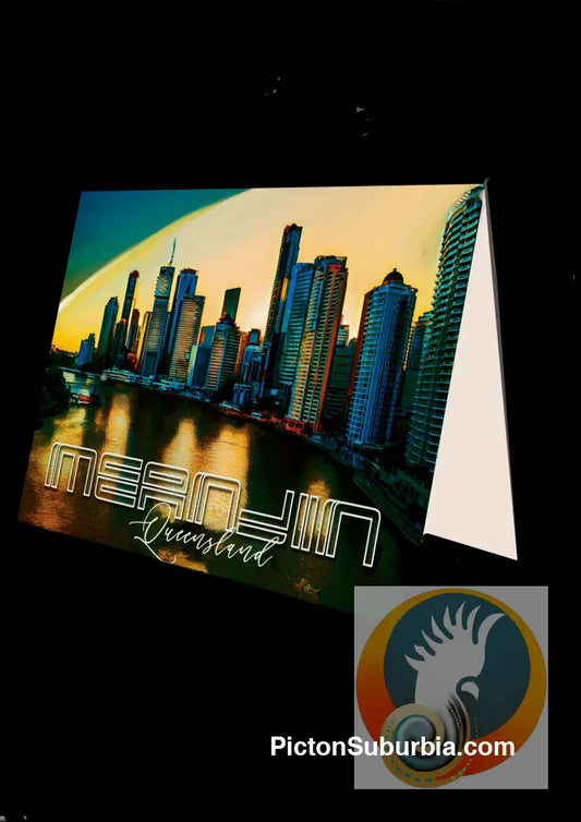Meanjin “Riverside Skyline”: Brisbane CBD - Greeting Card Pack / Set of 5 - Physical good