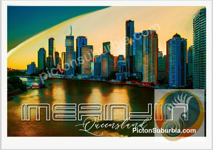 Brisbane CBD: Meanjin “Riverside Skyline” Postcard Pack / set of 5 - A6 Standard - Physical good