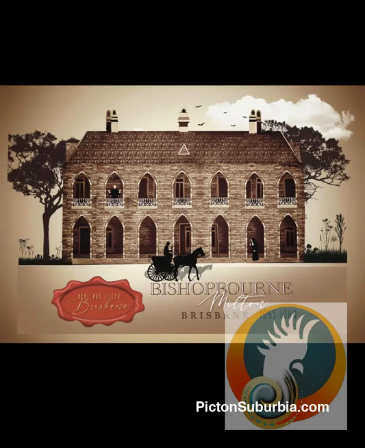 Milton Heritage Listed: Bishopbourne - Sepia Art print - Art Print