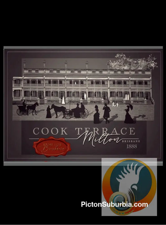 Milton Heritage Listed: Cook Terrace- Sepia Art print - Art Print