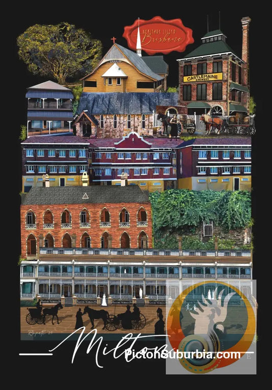 Milton Heritage Listed Suburb Art print - Physical good