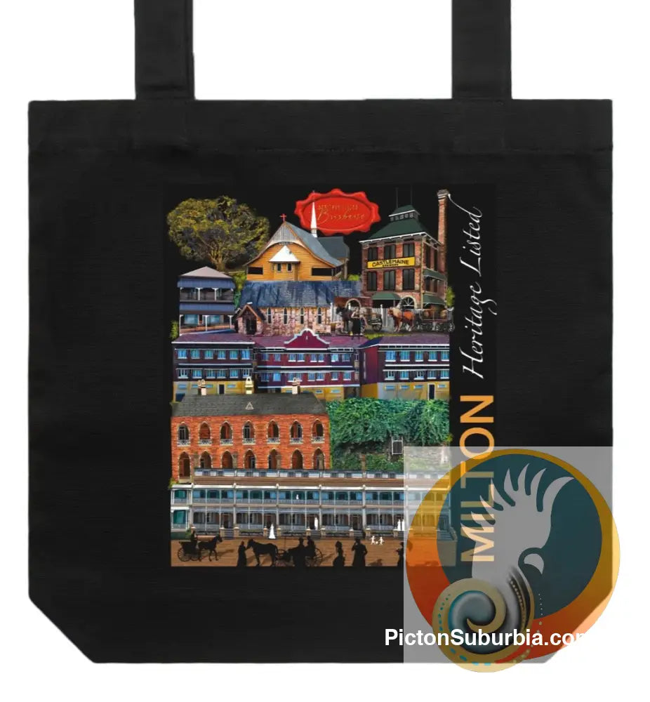 Milton Heritage Sites Tote - Black - Physical good