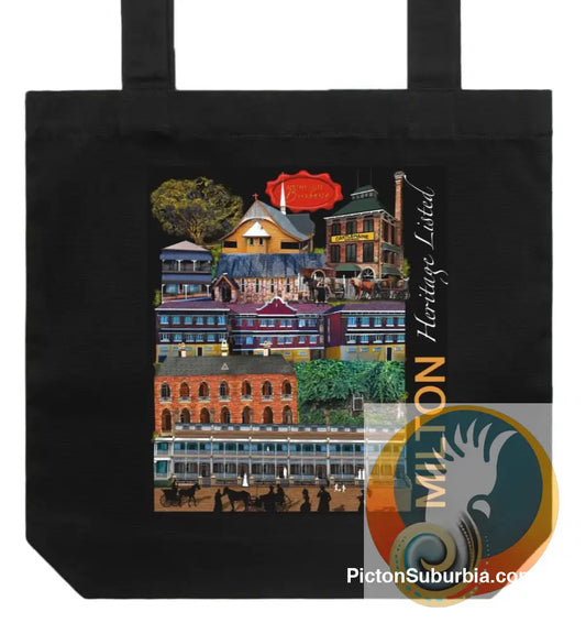 Milton Heritage Sites Tote - Black - Physical good